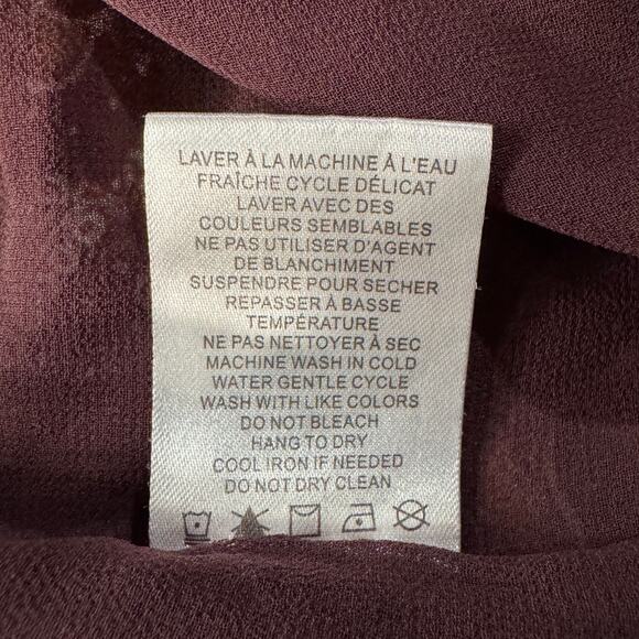 Maison d’Amelie Large Top Floral Lined Keyhole V-Neck Long Balloon Sleeves Mult - Picture 10 of 10